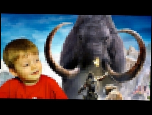 Детям про животных  МАМОНТ Животные для Детей Слоны для Детей Мамонтенок  Видео для детей Lion Boy 