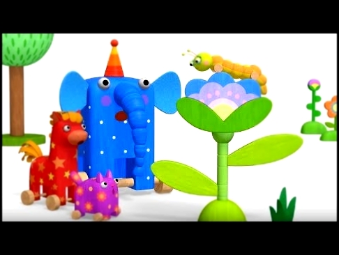 Деревяшки - Считалочка  + Бабочка - развивающие мультфильмы для самых маленьких  0-4 