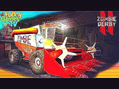 Игровой мультик про машинки гадких зомби видео для детей мультфильм про зомби выживание Zombie Derby 