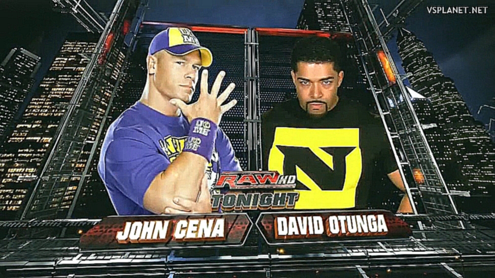Джон Сина vs Дэвид Отунга, WWE Monday Night RAW 13.12.2010 