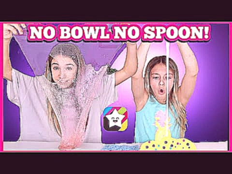 No Bowl No Spoon Slime Challenge | PopJam | Quinn Sisters 