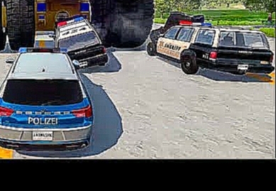 Мультики про машинки - Полицейские машины и Белаз. Видео для мальчиков новые серии #игровой мультик 