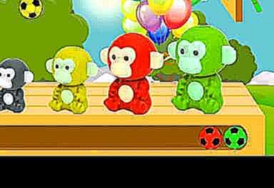 Учим цвета мячи молоток обезьянки обучающий мультик для детей 