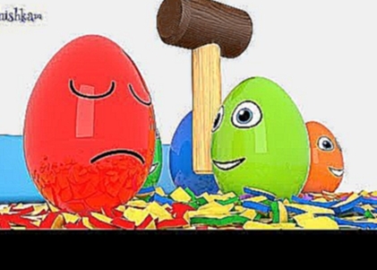 Яйца с сюрпризом и молоток Учим цвета Surprise eggs Развивающий мультик для детей 