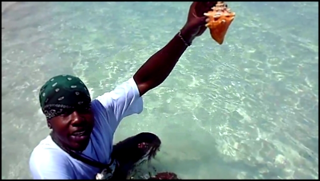 Видеоклип Шопинг на пляже Негрил, Ямайка - Shopping on a beach Negril, Jamaica 