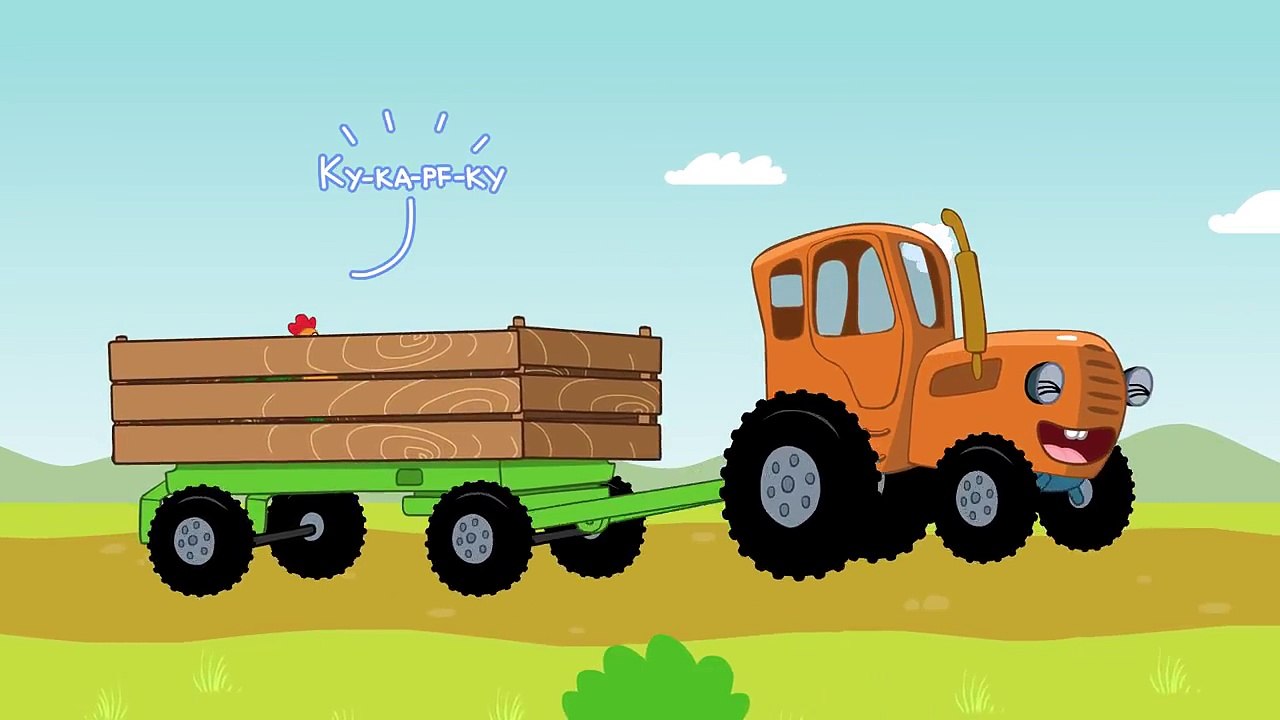 ДАЛЕКО и БЛИЗКО - развивающая обучающая песенка мультик для детей про трактор поезд и машины Неизвестен